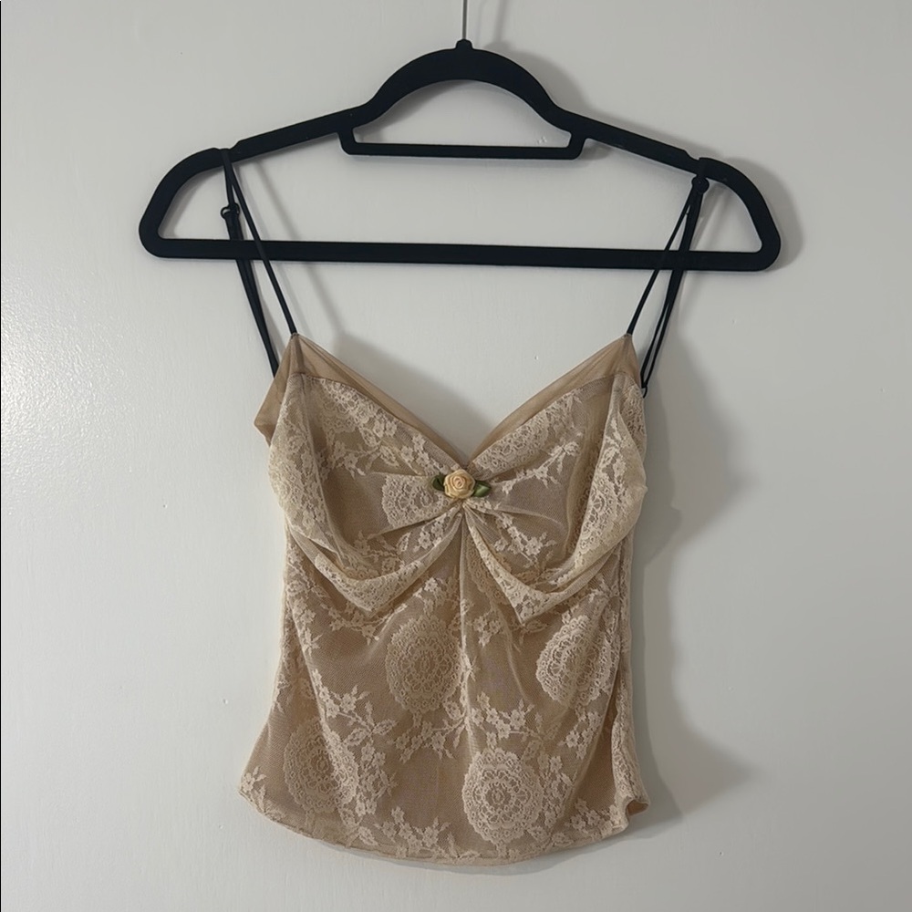 Fait Par Foutch Lace Tank XS/S